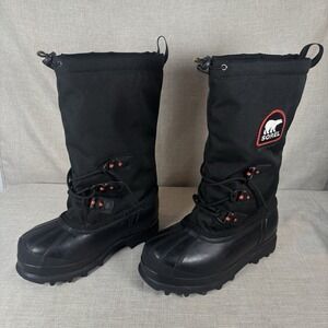 Sorel Glacier XT Boots Women's 9 NM2141-010 Waterproof Winter Black Light Use